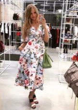 Roses Floral Midi Dress