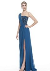 Blue greek floor dress