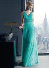 Greek dress turquoise