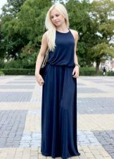 Long summer dress in blue