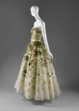 Dior Vintage Dress with Green Pattern