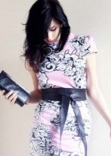 Oriental dress with obi belt