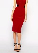 Black manicure terracotta dress pedicure