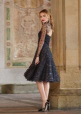 Black lace dress