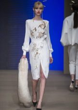 Dress sheath with a slit