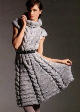 Knit a-line dress