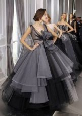 Puffy tulle evening dress