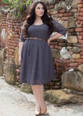 Guipure dress for overweight