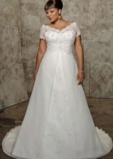 Guipure dress for full a-line