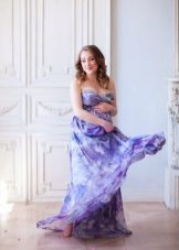 Lilac dress for pregnant