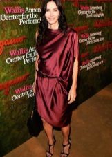 Marsala silk dress for winter color