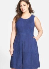 Suede dress for full