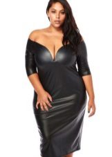 Sexy leather dress for fat