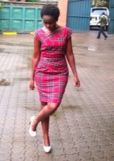 Vestit midi estricat i vermell