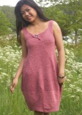 Short knit balloon dress