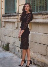 Sexy sheer sheath dress