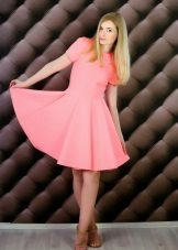 Neoprene dress sun flare