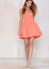 Peach Neoprene Dress