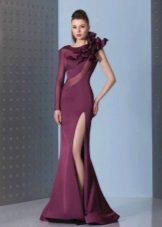 Neoprene mermaid evening dress