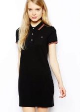Three-button polo dress