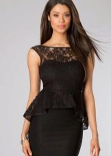 Asymmetric Peplum Dress