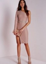 One-Sleeve Pencil Dress