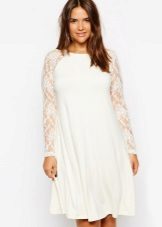 Raglan Long Sleeve A-Line Dress