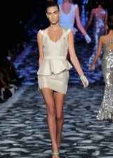 Peplum dress with frill