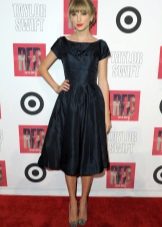 Dress with a half-skirt for women with narrow hips