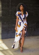 Summer long wrap dress