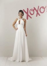 High Waisted Train Evening Dress