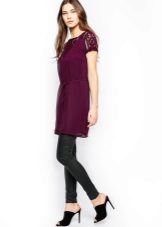 Tunic dress with leggings