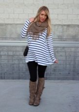 Maternity Striped Tunic Dress