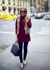 Tunic dress turtleneck