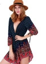 Dress tunic with print