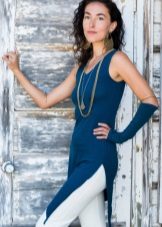 Tunic dress with trousers