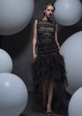 Čikāgas bārkstis kleita īsā priekšā garā aizmugurē