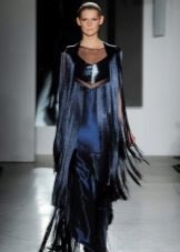 Čikāgas bārkstis kleita ar grīdas garumu