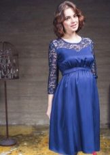 Blue maternity dress
