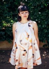 Kratka haljina s dječjim crtežima