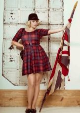 How to wear a plaid dress for overweight