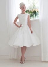 50s Combined Wedding Dress with Armhole Boat