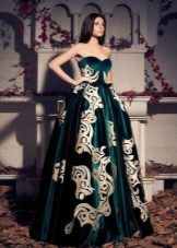 Baroque velvet dress