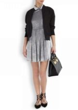 Lace-up ballet flats to a pleated dress