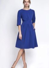 Blue Midi Winter Dress