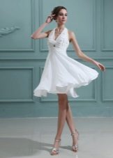 Short High Waist Wedding Dress