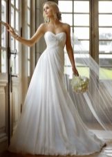 Long High Waist Wedding Dress