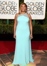 Blue spring dress for overweight