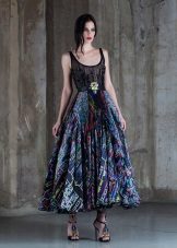 Dress with a pattern