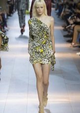 Asymmetric short spring dress